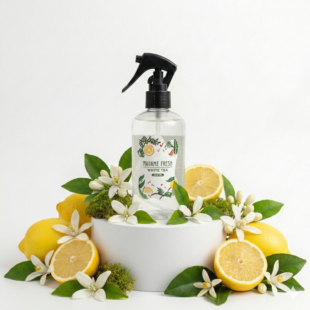 Aromatizante te blanco Madame Fresh, aromatizante para el hogar aroma citrico floral